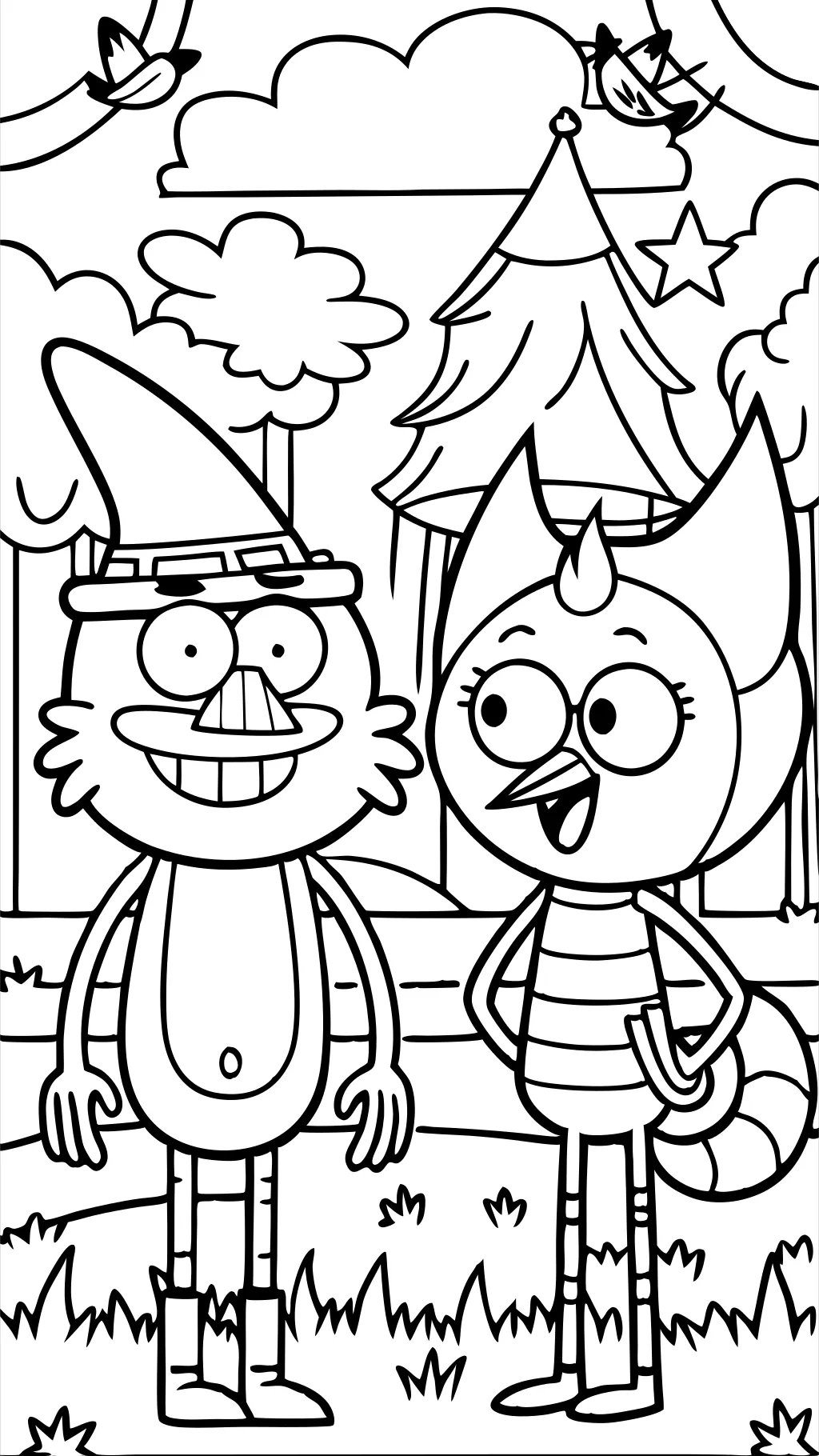 regular show coloring pages